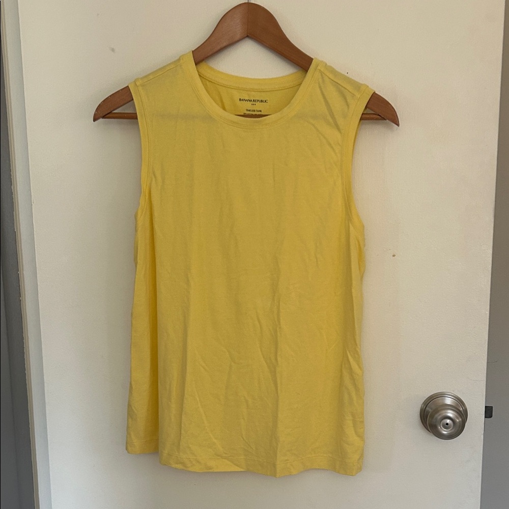 Banana Republic Sunny Yellow Muscle Tee